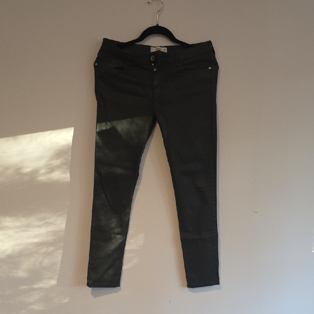 Mango Women's Straight Leg Jeans - Dark Gray